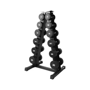 Steal the Spotlight 5-30LBS URETHANE ROUND DUMBBELL SET WITH STAND Upgrade Your Gear, Front Drive, Ergometers
