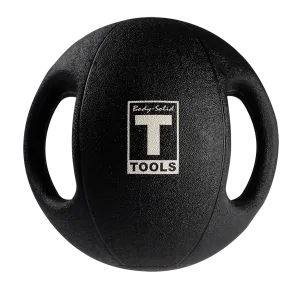 Steal the Spotlight Bodysolid Dual Grip Medicine Ball - 14lb Daily Deal, Recovery,Stretching, Olympic Frisbee Rack