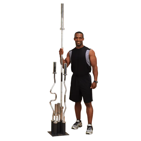 GOBH5 Olympic Bar Holder, Compact gym equipment for small spaces
