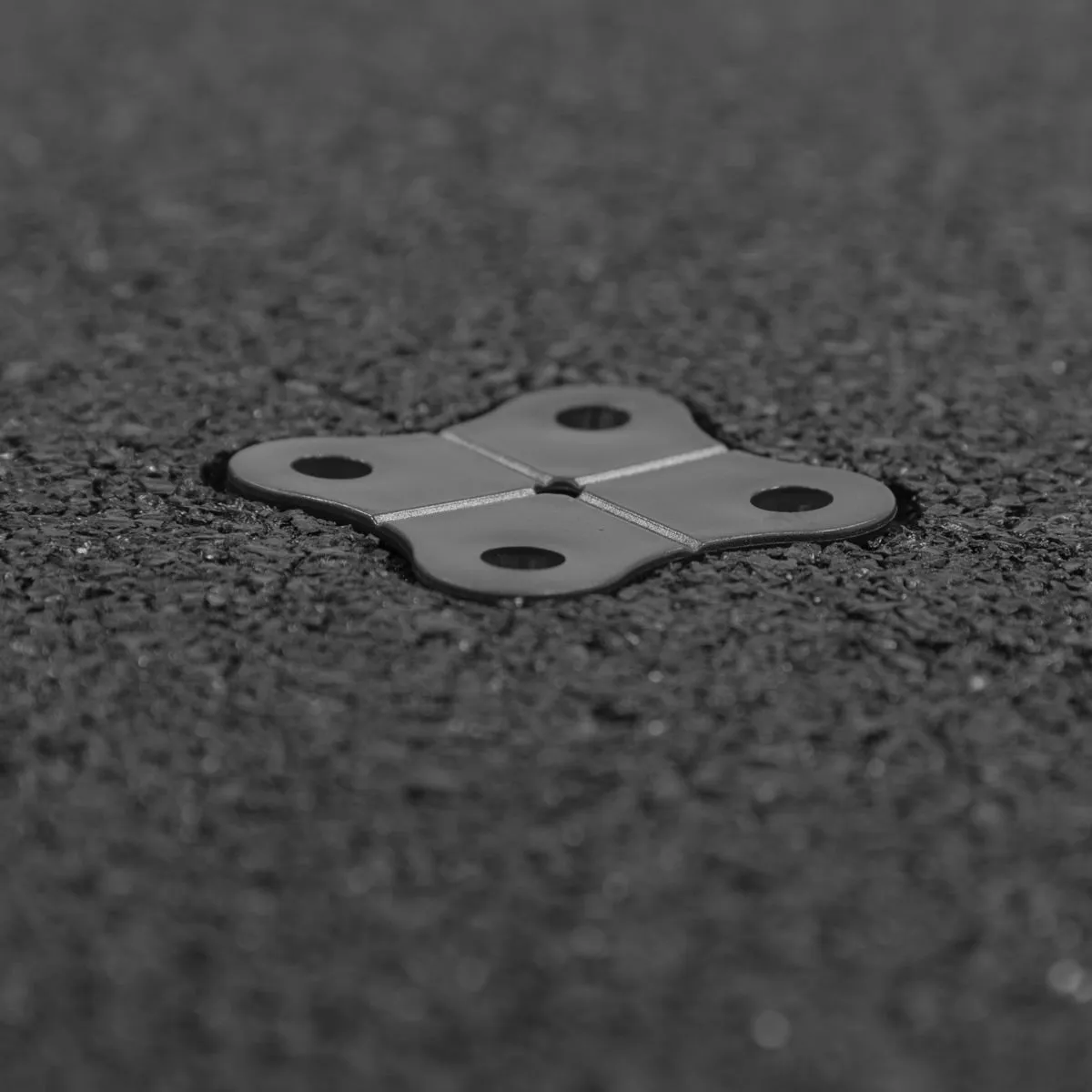 Hit Fitness Gym Flooring Black Connector, Single Stations