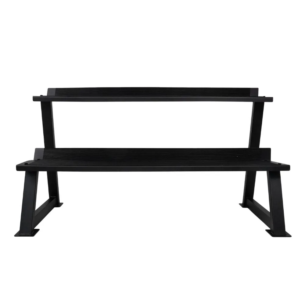 Hit Fitness Kettlebell Rack | 2 Tier, Barbell Rack, Manual treadmill