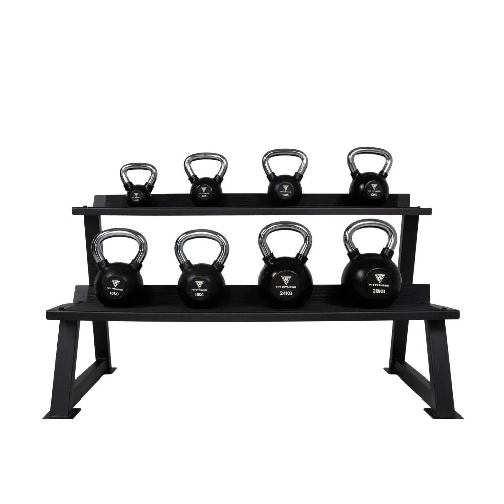 Steal the Spotlight Hit Fitness Kettlebell Rack | 2 Tier Trending Now, Functions, Weightlifting chalk, Barbells