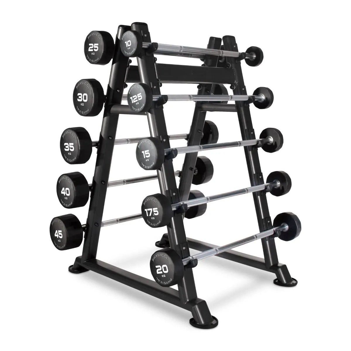 Steal the Spotlight Physical Company 10 Barbell Rack Better Than Ever, Pump Sets, Bikes,Treadmills, Rowing machine for small spaces