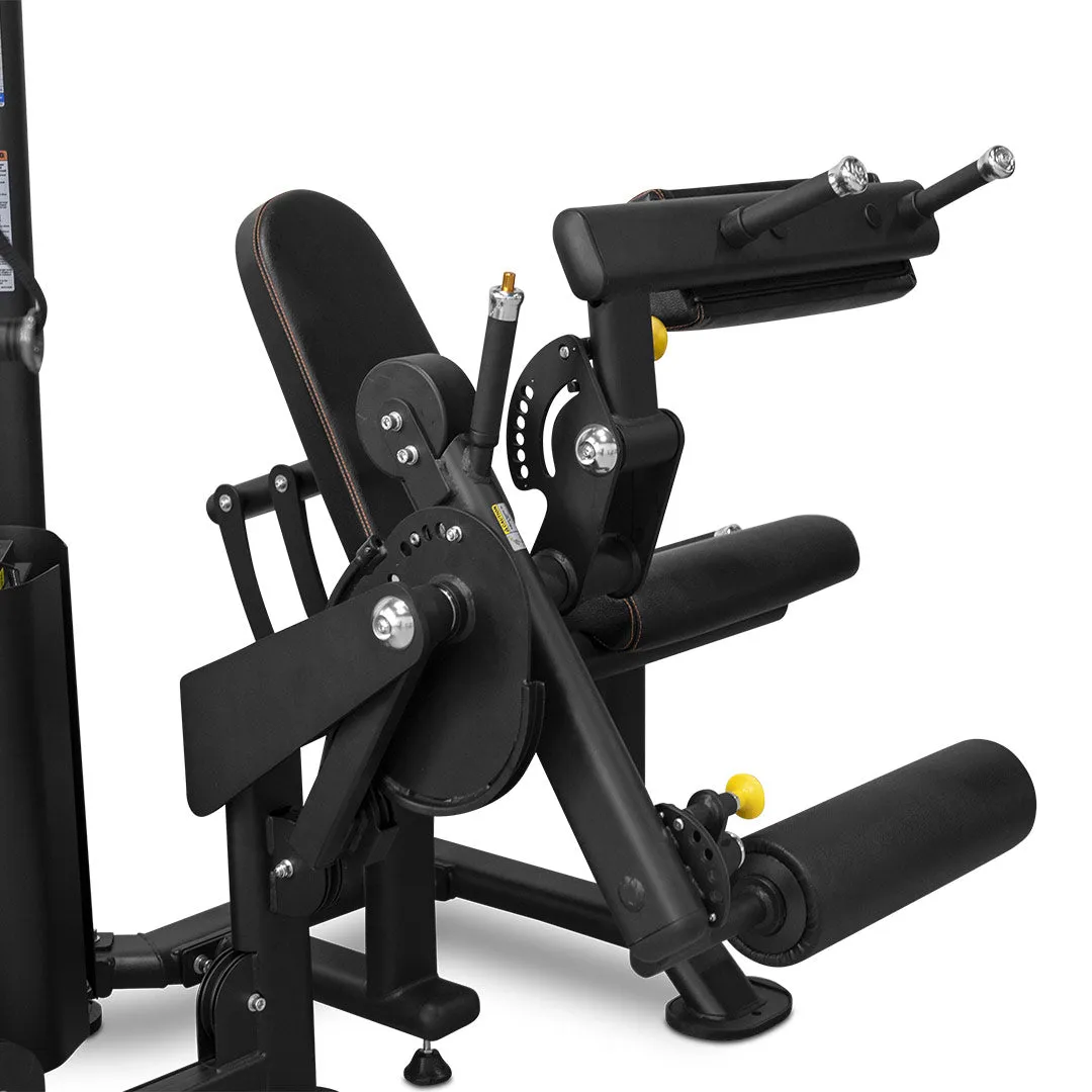 Reeplex Falcon 3 Station Multi-Gym with Leg Extension & Hamstring Curl, Yoga mat cleaner, Sweatproof headband, Kettlebells