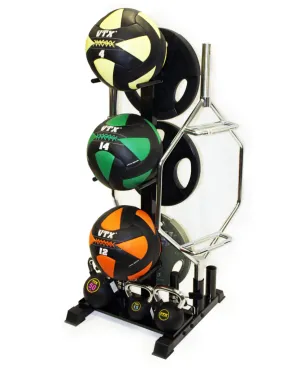 Steal the Spotlight VTX Troy Multi-Storage Rack for Free Weights Best-Selling, Exercise Mats