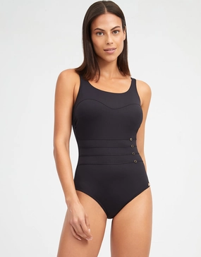 Stella High Front Swimsuit - Black