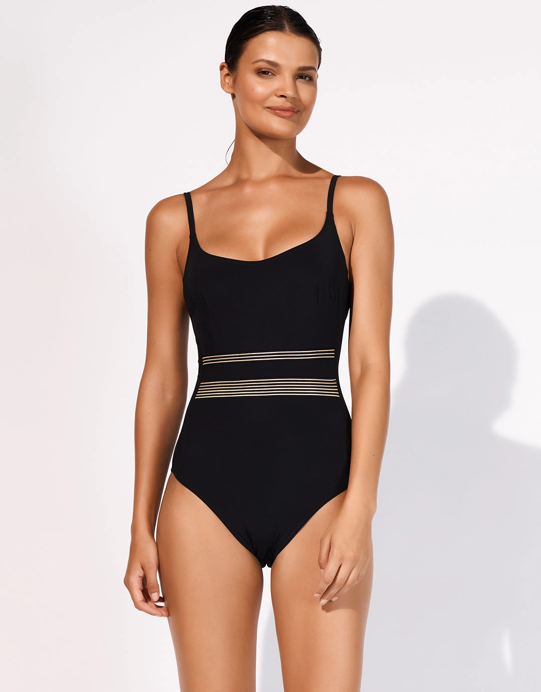 Stratum Underwired Swimsuit - Black Sand