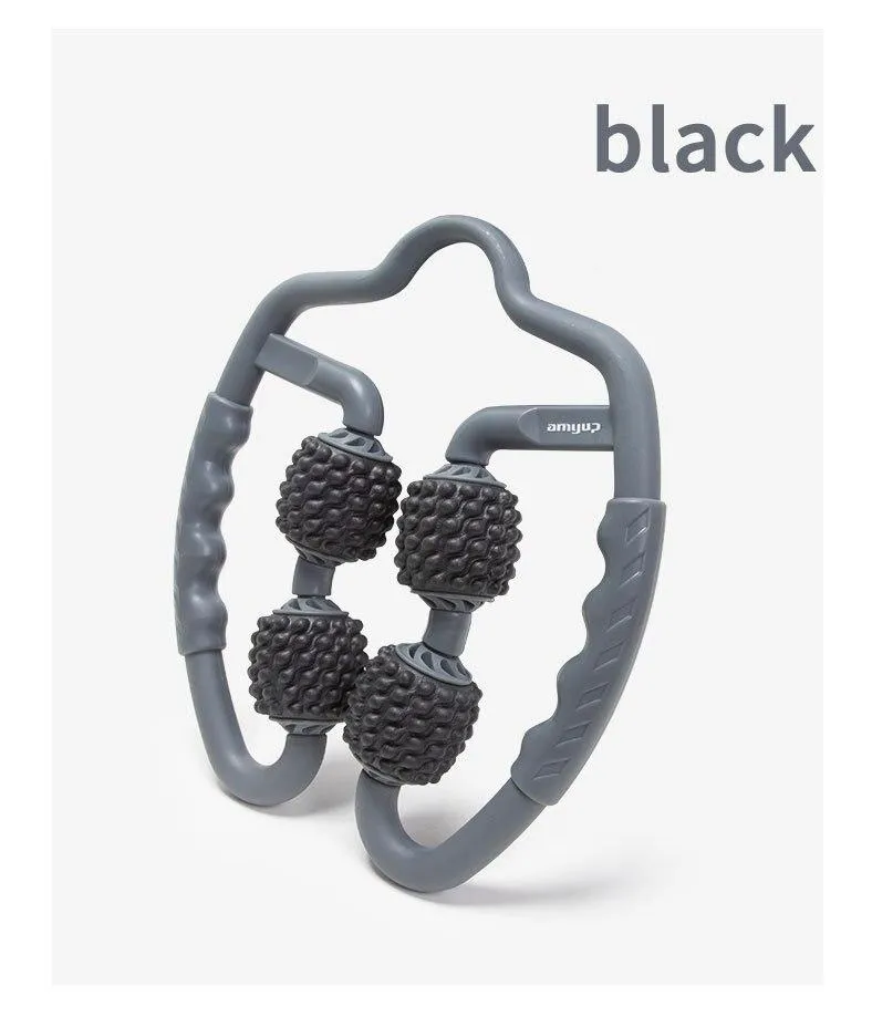 4-Point Fitness Massage Ball, Rack Attachments, Ab roller wheel, Gymnastic Rings