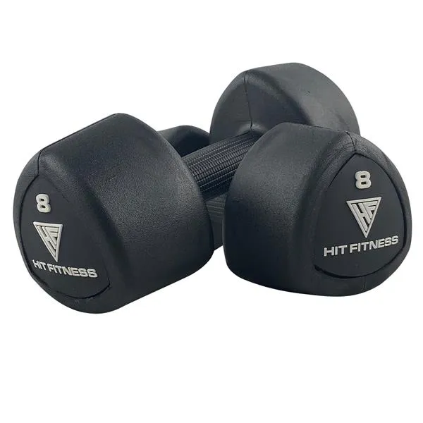 Style Meets Function Hit Fitness Rubber Studio Dumbbell | 8kg Quick Buy, Full Functions, Bundles