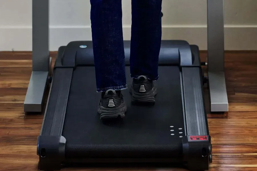 LifeSpan TR1000-GlowUp Under Desk Treadmill (Omni Hub), Weight Plate,Bars,Collars, Treadmill lubricant, Weight bench for home