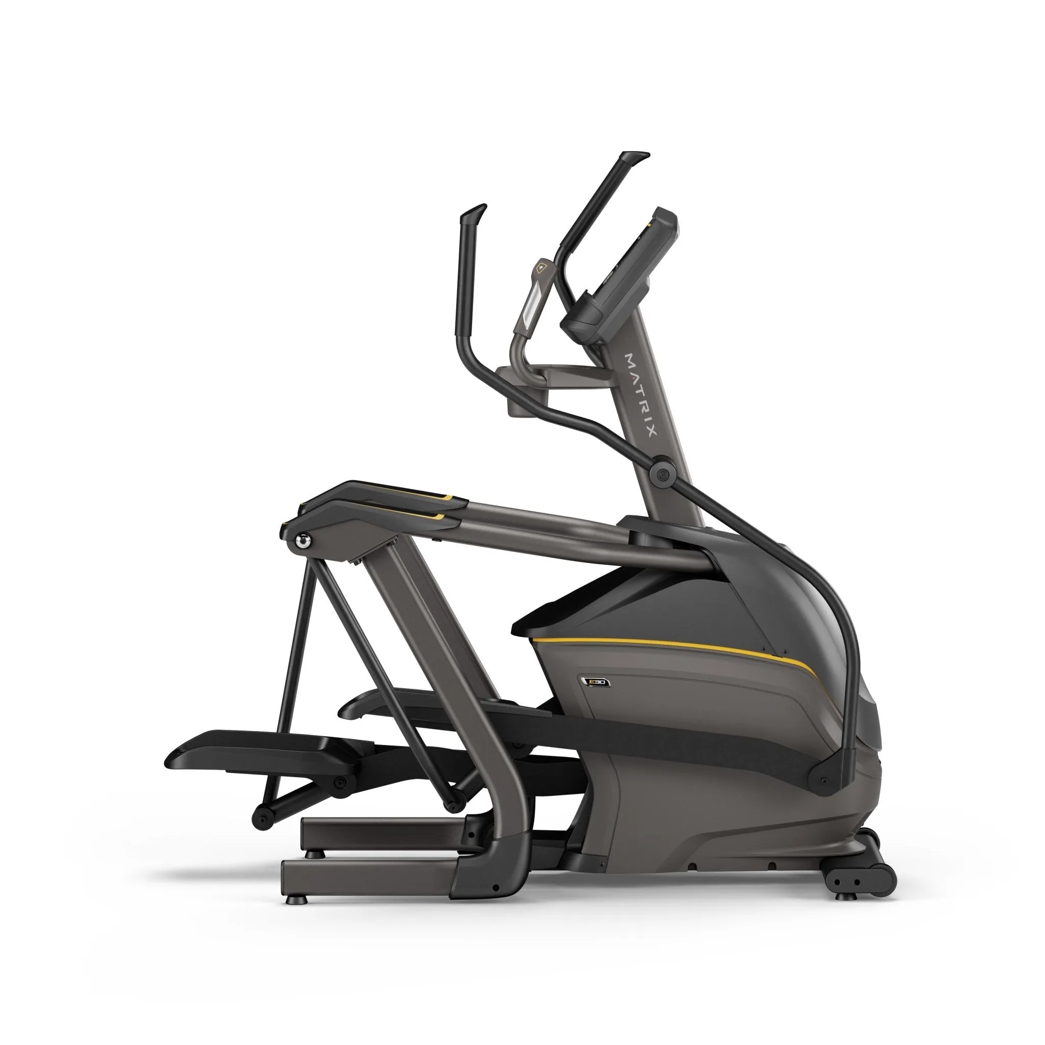 Matrix E30 XR Elliptical, Overhead pulley storage, Medicine Balls, Treadmill for home
