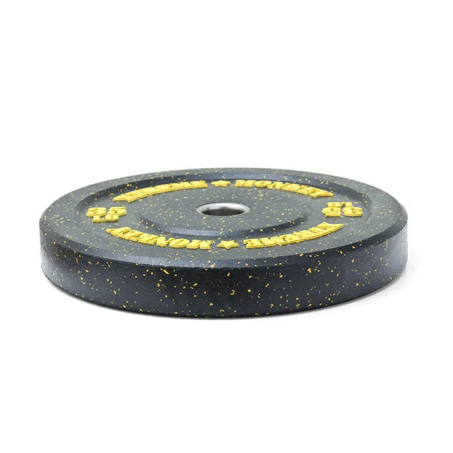 XM FITNESS 35lbs Crumb Rubber Bumper Plate, Slant board for calves