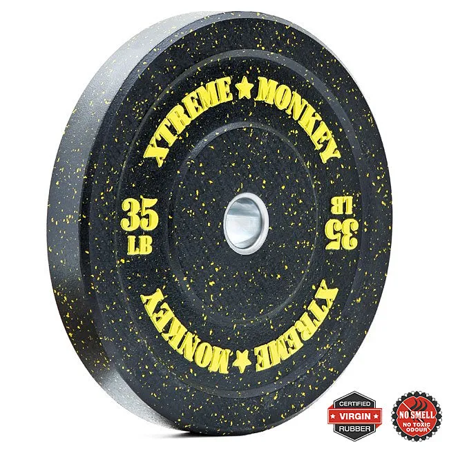 Style Meets Function XM FITNESS 35lbs Crumb Rubber Bumper Plate Back in Stock, Plates