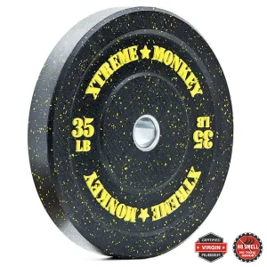 Style Meets Function XM FITNESS 35lbs Crumb Rubber Bumper Plate Back in Stock, Plates