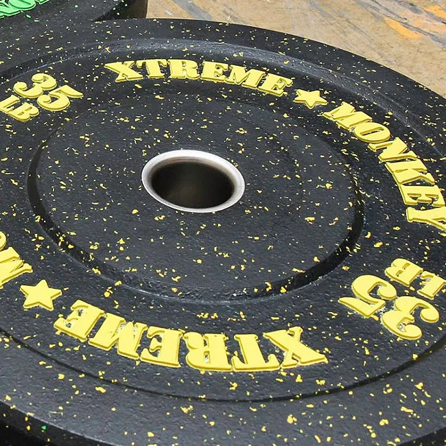 XM FITNESS 35lbs Crumb Rubber Bumper Plate, Sleds, Best treadmill under $500, Front Drive