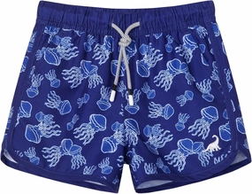 SURF CUZ Boys Swim Trunks Retro Toddler Boy Swimsuit Shorts Quick Dry Swimming Trunks Bathing Suit