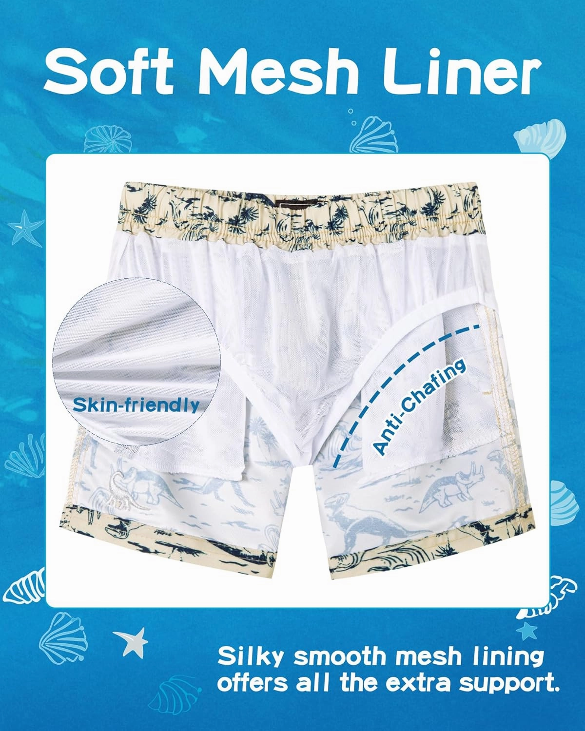 SURF CUZ Boys Swim Trunks Toddler Swim Shorts UPF 50  Bathing Suit for Boy Swimsuit Quick Dry Mesh Beach Boardshorts Swimwear