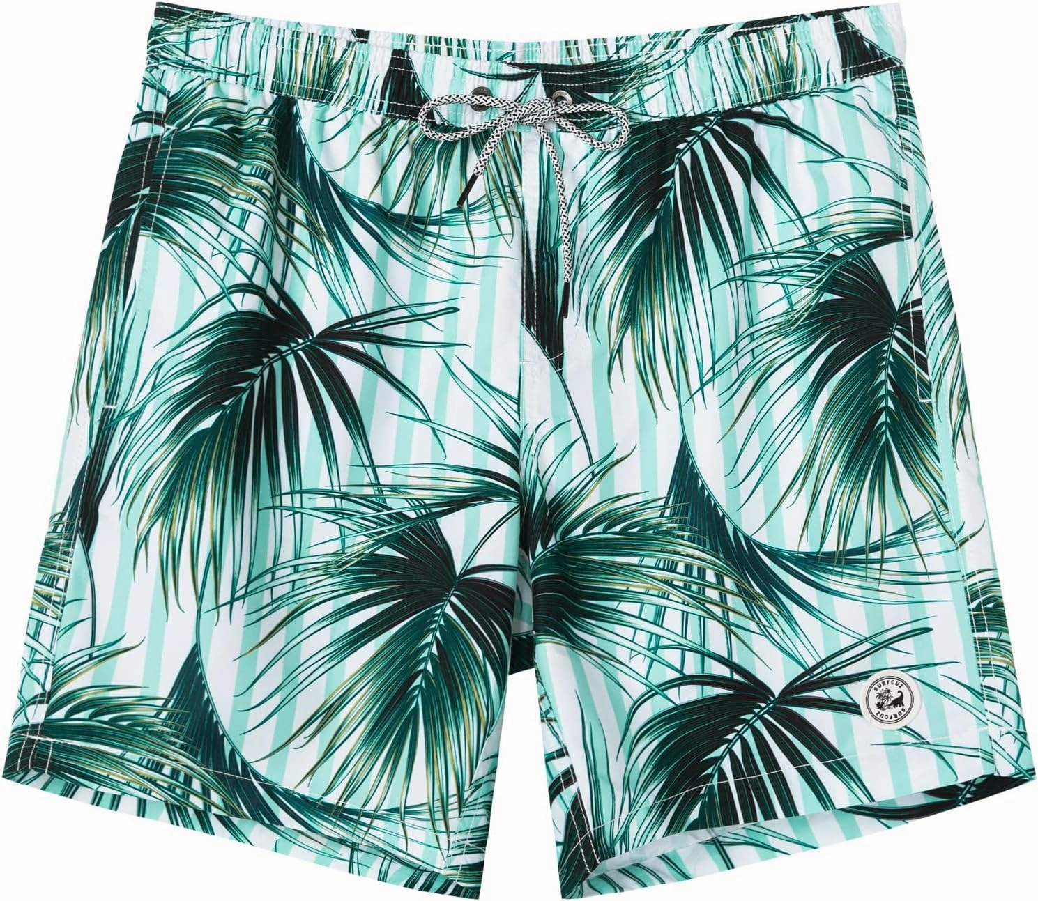 SURF CUZ Mens Swim Trunks 7" Swimming Trunks with Mesh Liner Quick Dry Swim Shorts for Men Swimwear Bathing Suits Pockets