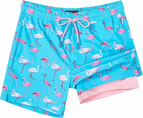 SURF CUZ Mens Swim Trunks with Compression Liner Swimming Trunks 5 Inch Bathing Suit Quick Dry Swim Shorts