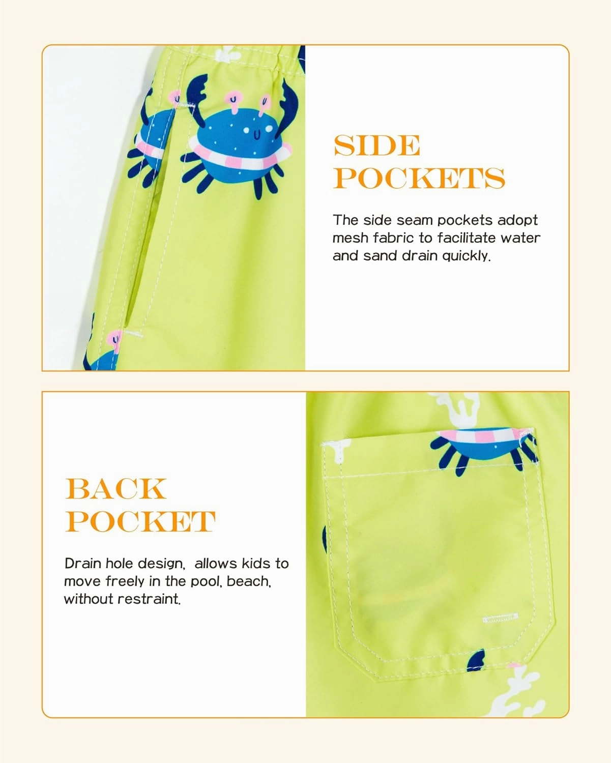 SURF CUZ Surfcuz Little Boys Swim Trunks UPF 50  Toddler Beach Shorts Swimsuit Kids Quick Dry Swimwear