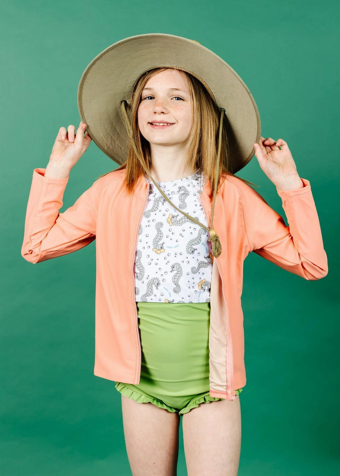 Sweet Pea Green | Youth All Ruffled Up Bottoms