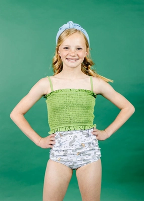 Sweet Pea Green | Youth Bandeau Top