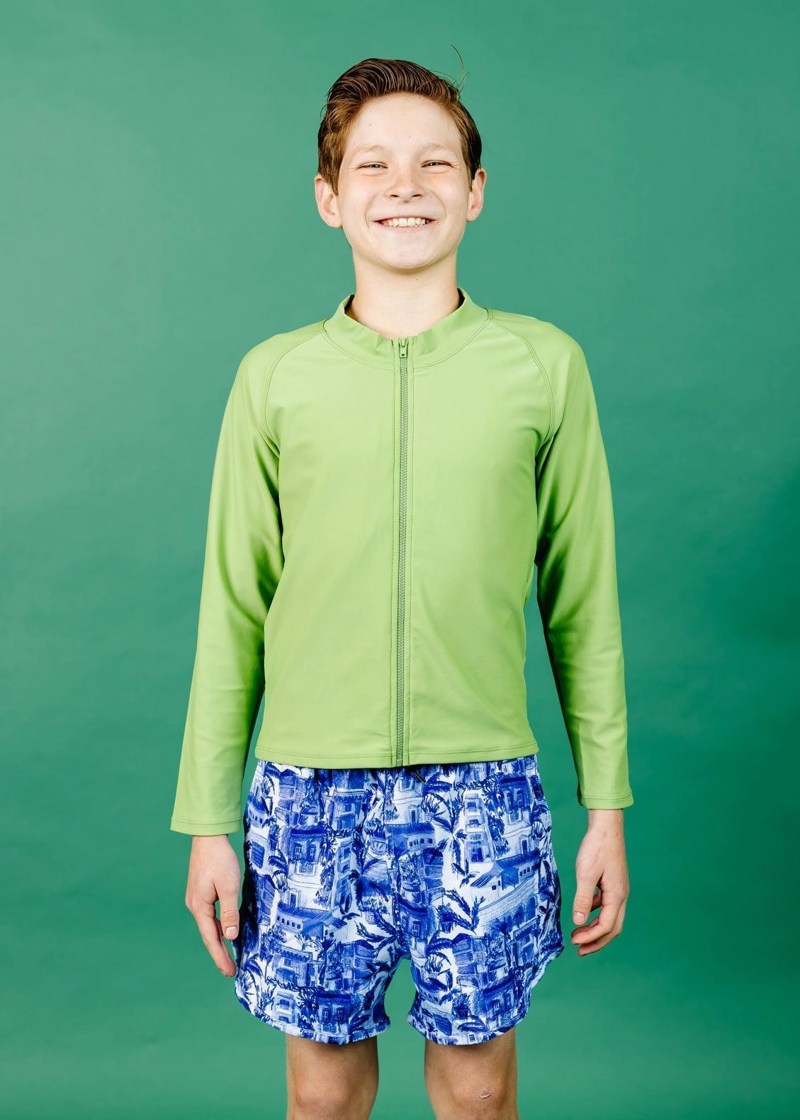 Sweet Pea Green | Youth Rashguard Top (Unisex)