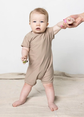 Taupe | Baby Shorties Rashguard (Unisex)