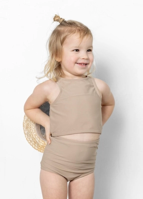 Taupe | Mini High-Waisted Bottoms