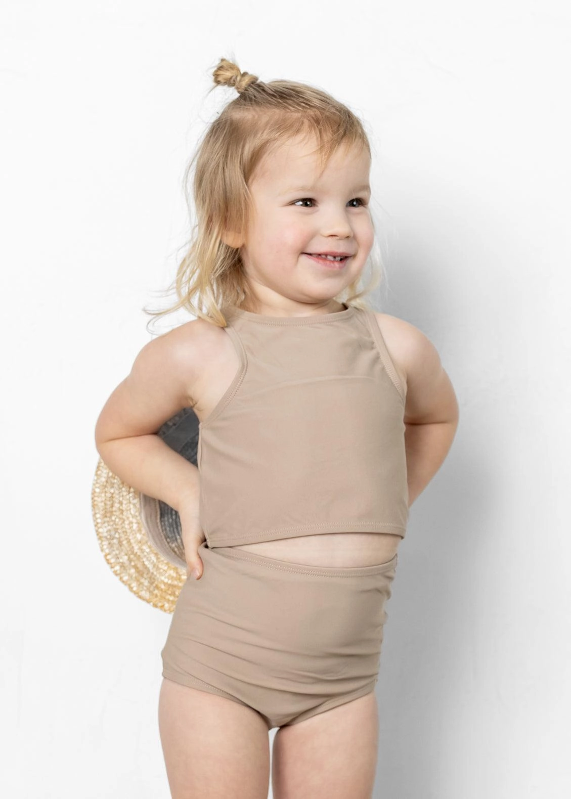 Taupe | Mini High-Waisted Bottoms