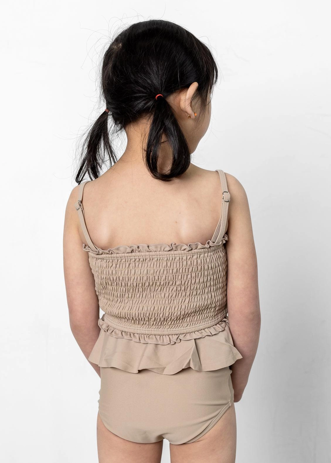 Taupe | Mini Peplum Bottoms