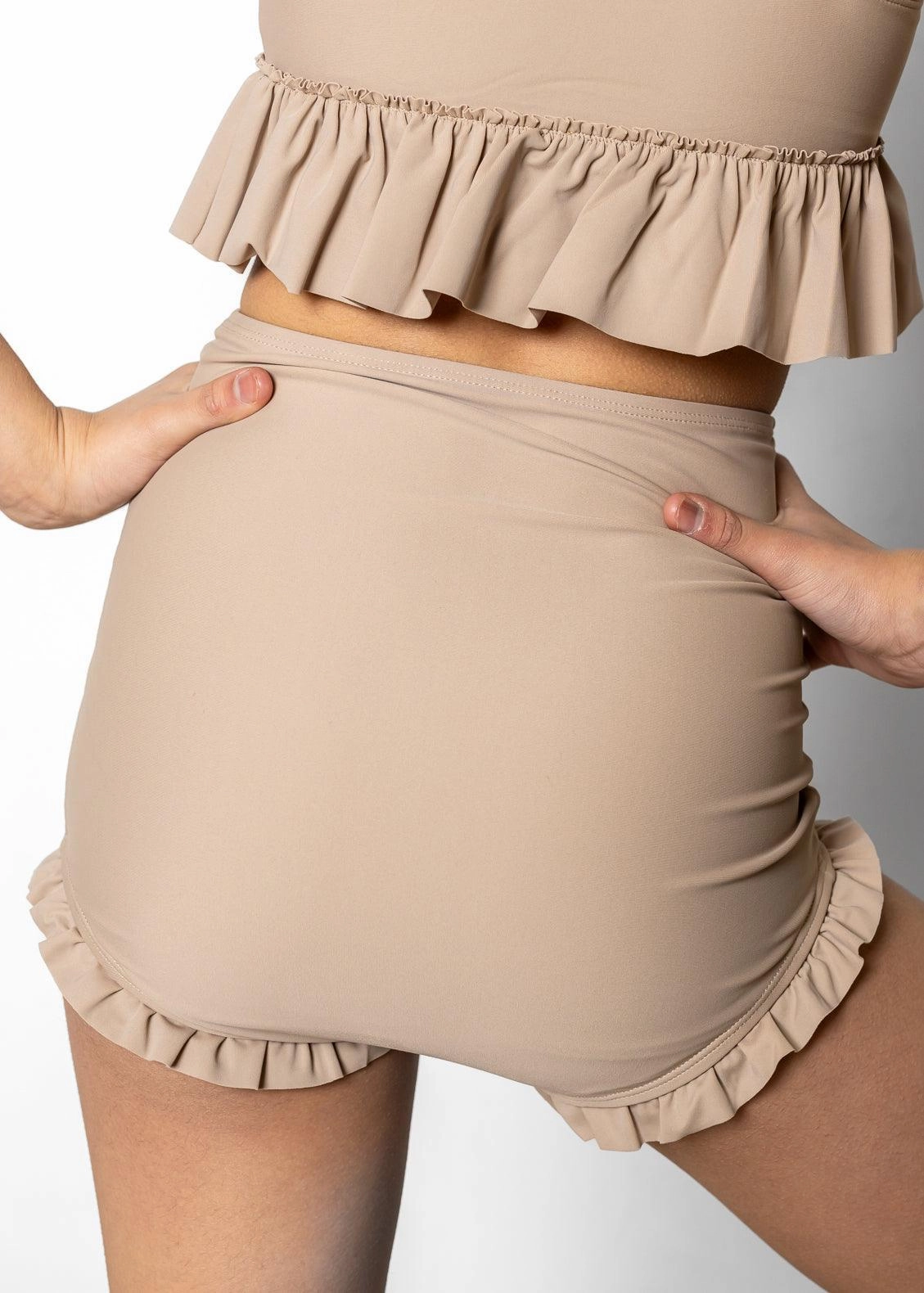 Taupe | Youth All Ruffled Up Bottoms