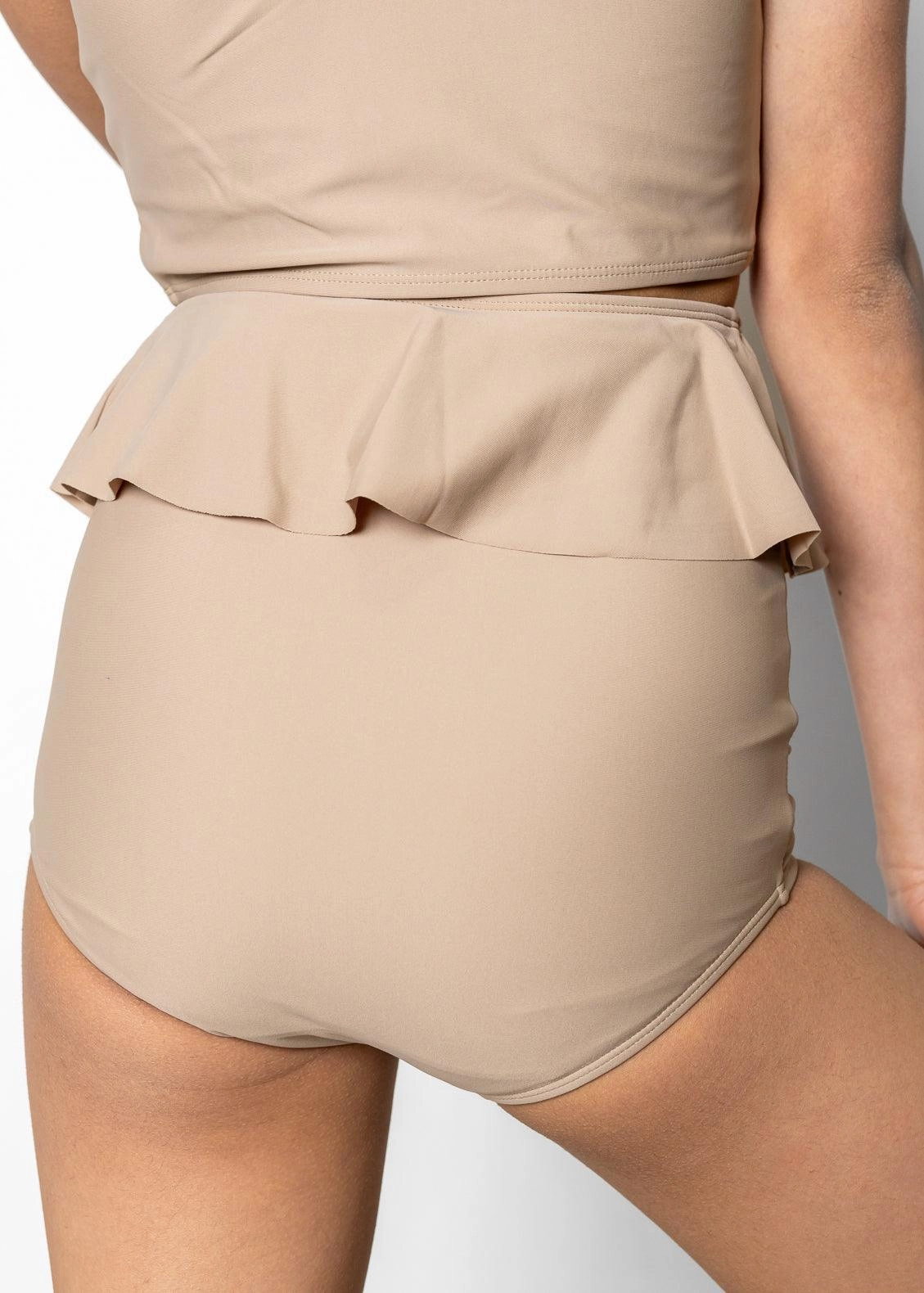 Taupe | Youth Peplum Bottoms