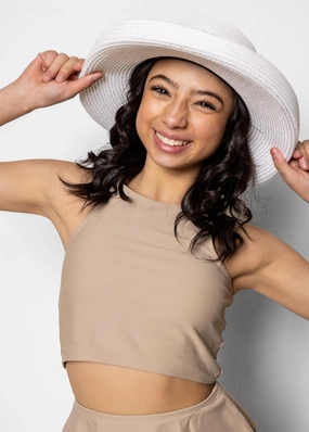 Taupe | Youth Racer Back Top