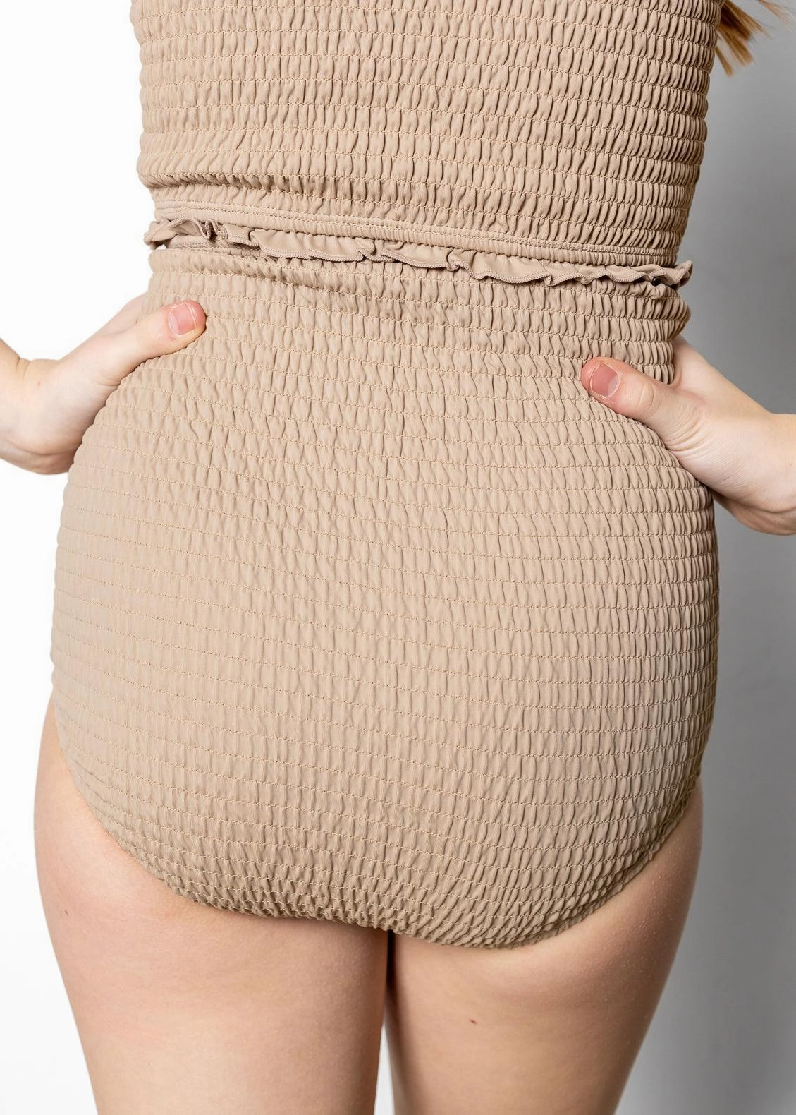 Taupe | Youth Smocked Bottoms
