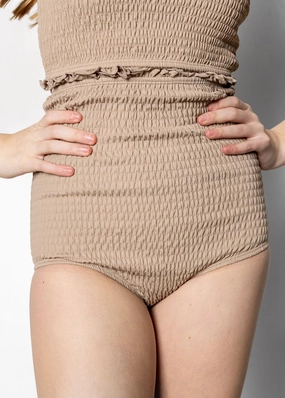 Taupe | Youth Smocked Bottoms