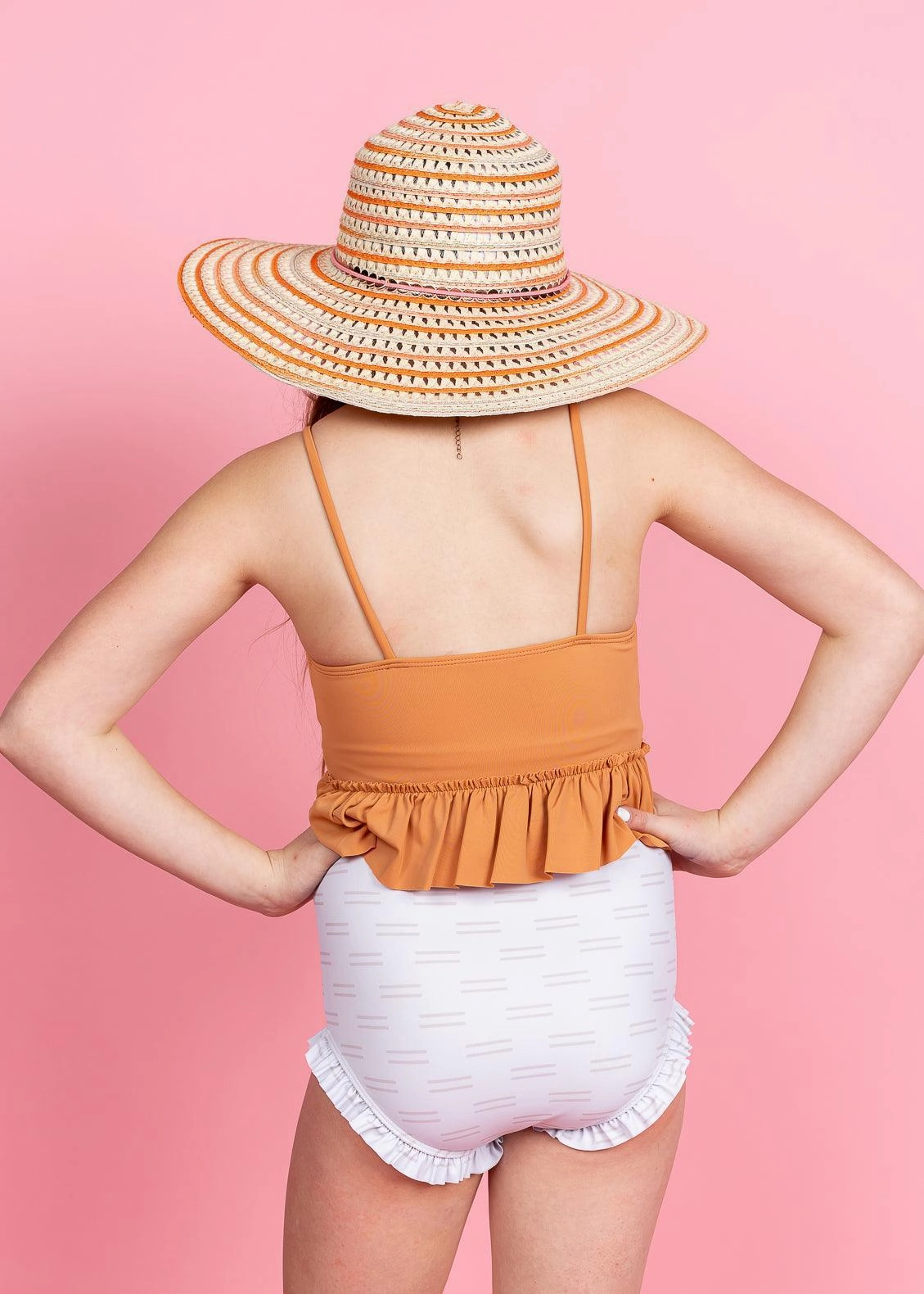 Taupe Dashes | Youth All Ruffled Up Bottoms
