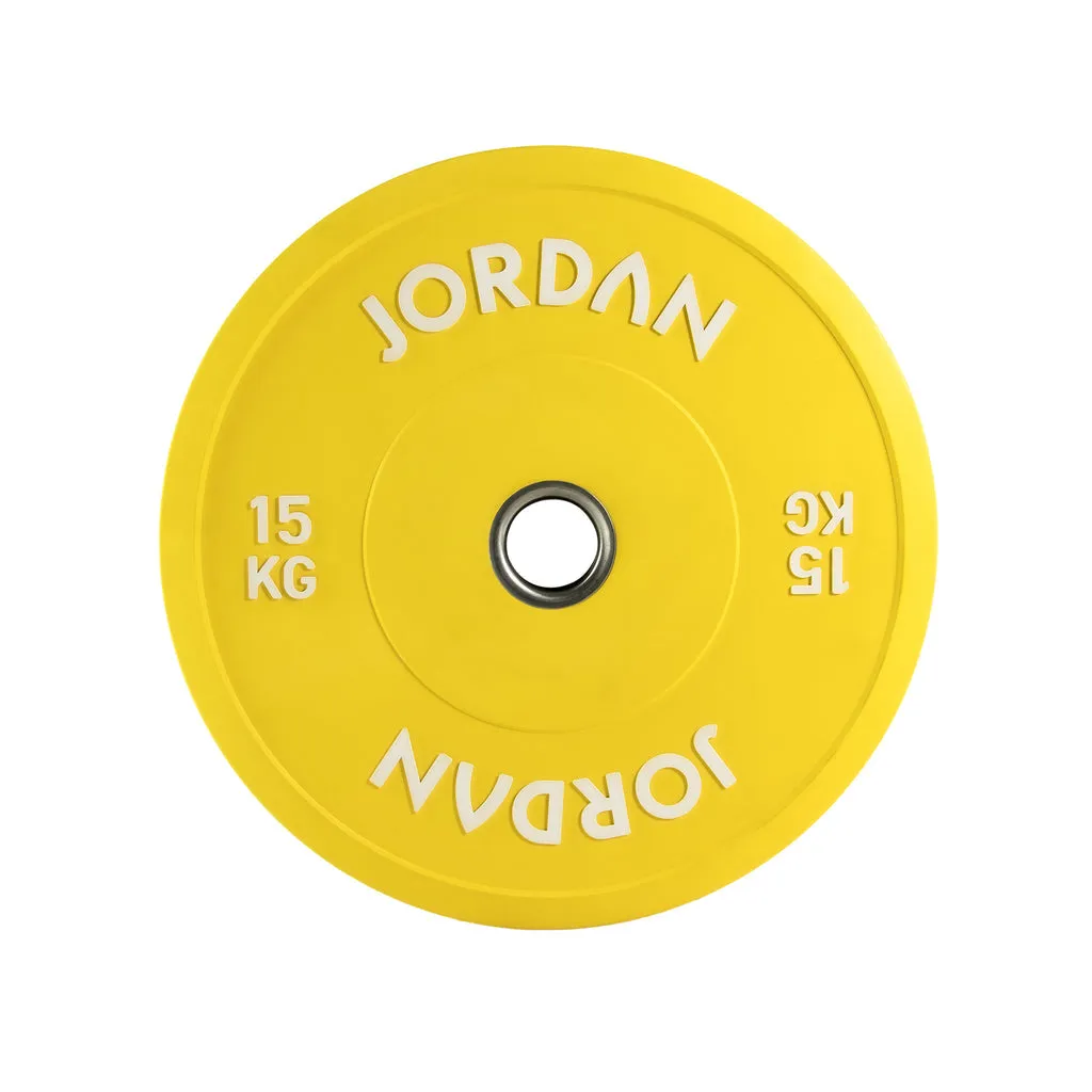 Jordan Coloured Rubber Bumper Plates, Steel Plates