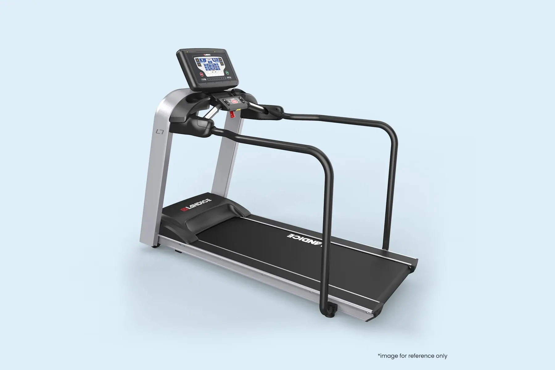 Landice L7 Rehabilitation Treadmill, Non-slip yoga mat, Compression leg sleeves, Yoga mat cleaner