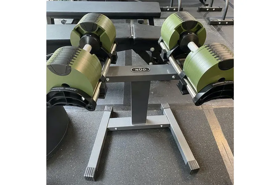 NOBELL Adjustable Dumbbell Stand (Steel / Single-Legged), Massage Guns, Leg Machines, Wall mounted bike rack