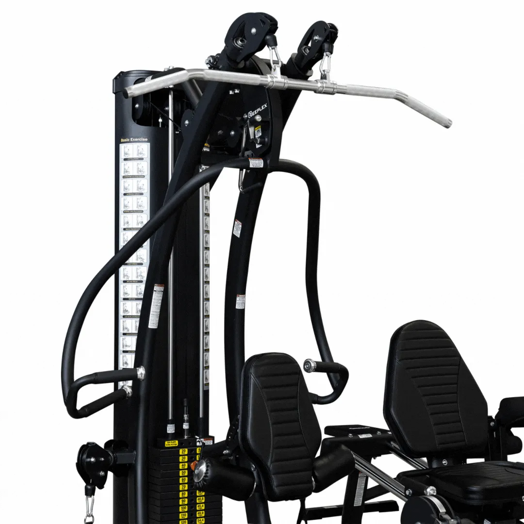 Reeplex Maverick Multi-Gym with Leg Press Machine, Exercise bike replacement parts, Rollable Sled Track