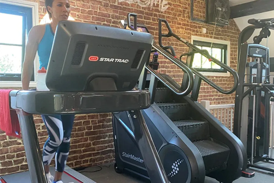 Star Trac 10 Series FreeRunner Treadmill (SUMMER SALE), Battle ropes, Power rack squat rack