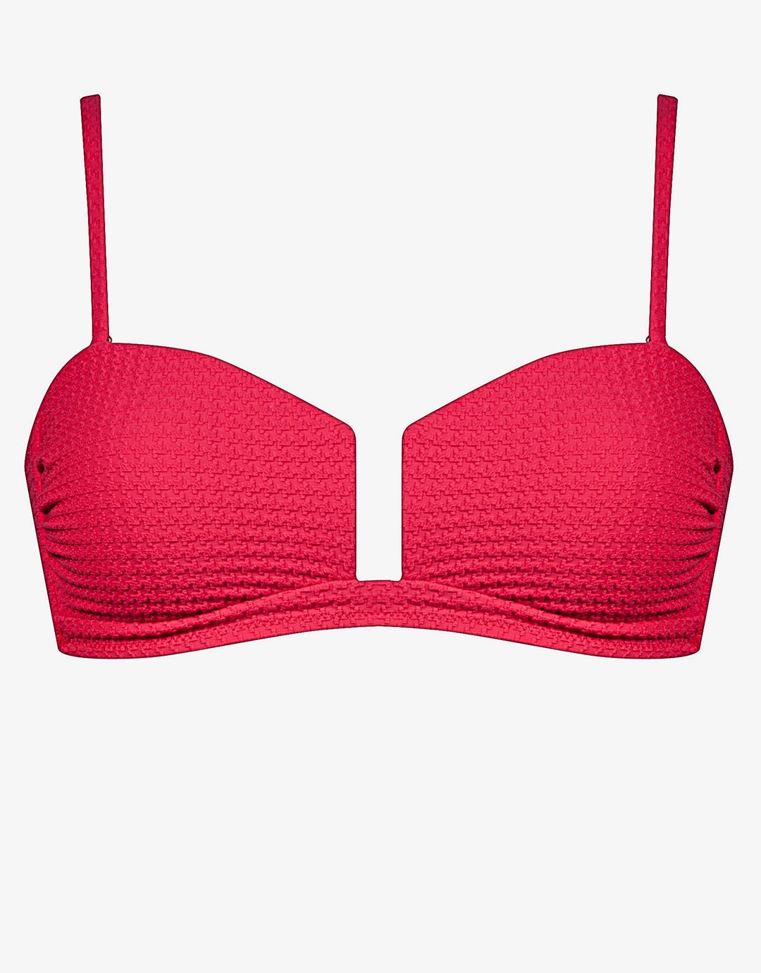 The Bloom Bandeau Bikini Top - Radiant Red