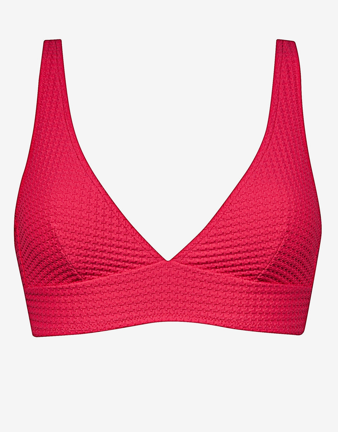 The Bloom Bralette Bikini Top - Radiant Red