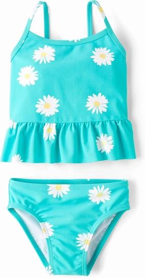 The Children's Place Girls' and Toddler 2 Piece Tankini Swimsuit