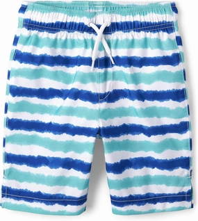 The Children's Place,Swim Trunks,Aegean Sea,Medium (7/8)