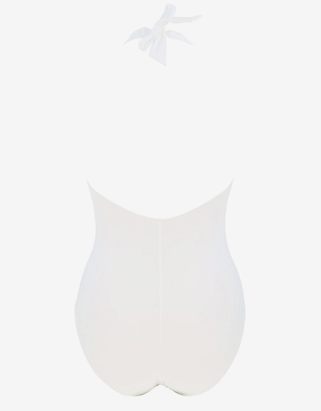 The White Collection Halter Swimsuit - Natural White