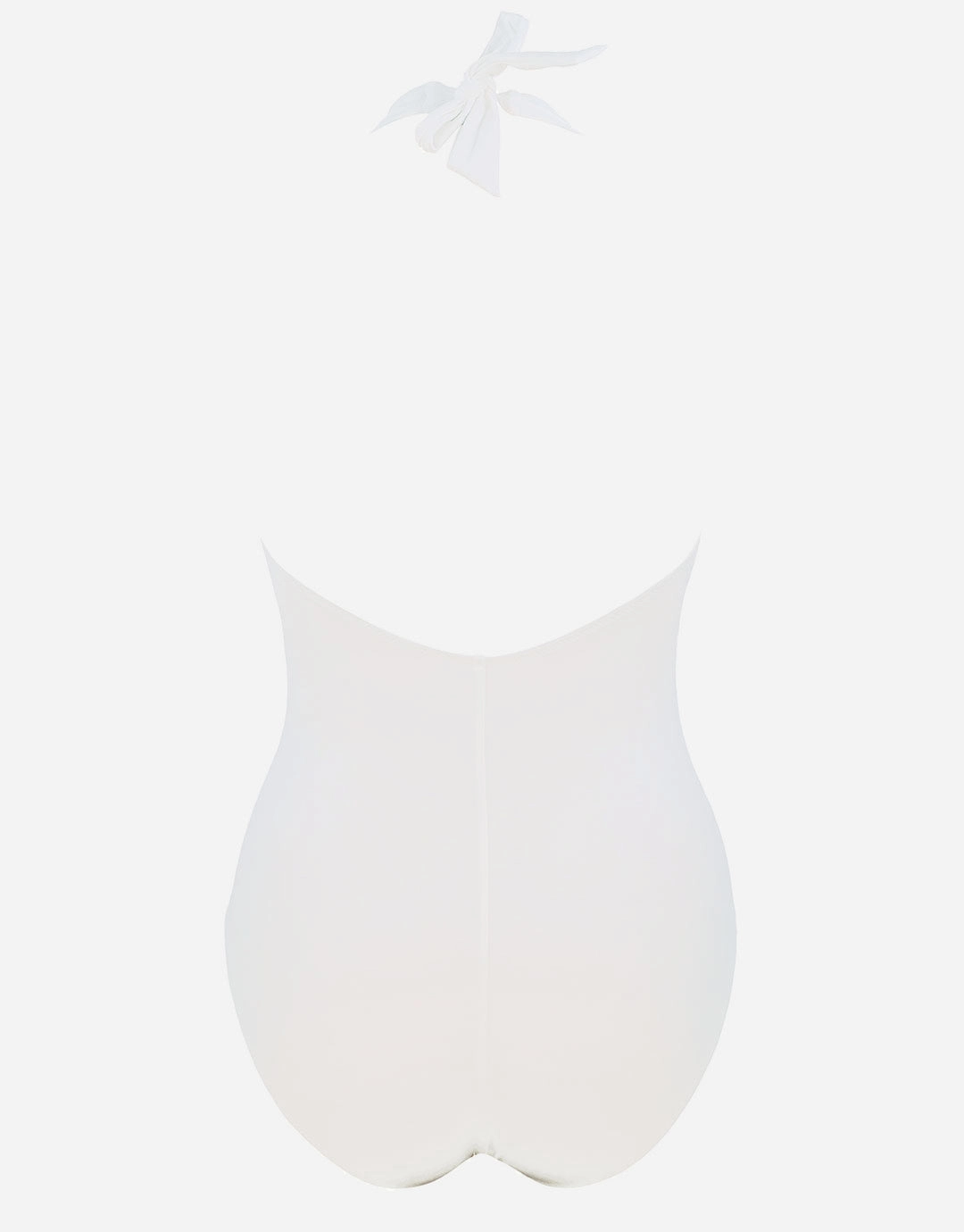 The White Collection Halter Swimsuit - Natural White