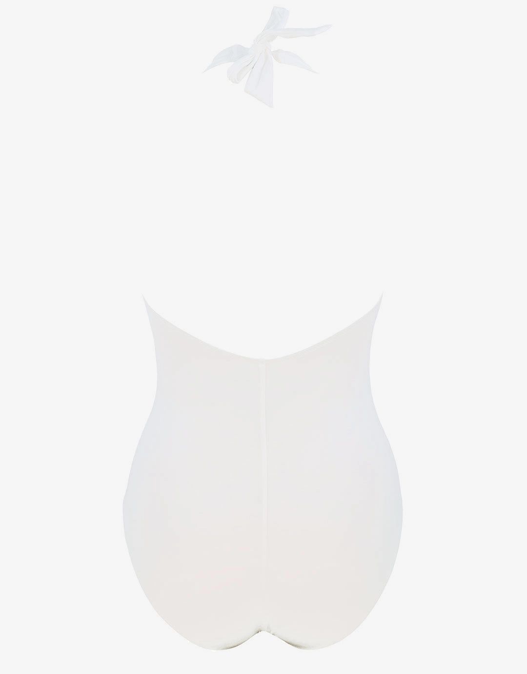 The White Collection Halter Swimsuit - Natural White