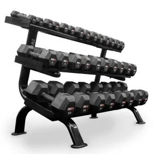 This Just In Rubber Hex Dumbbell Set 1-25kg (Pair) with Storage Rack Top-Rated, Heated yoga mat